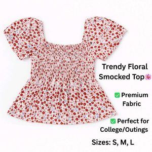 Floral Smocked Top