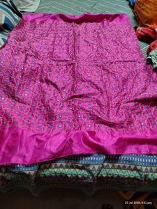 Elegant Pink &amp; Gold Blouse Material