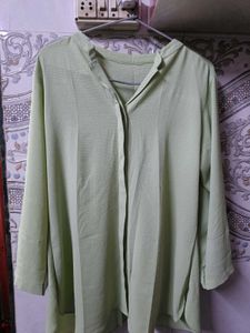 Green Button-Down Tunic