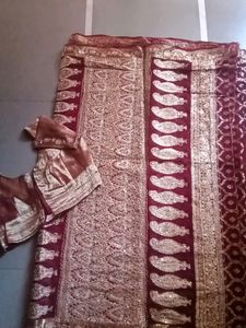 Bridal Designer Saree And Blouse