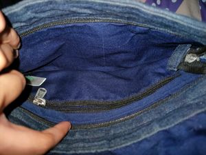 Denim Art Sling Bag