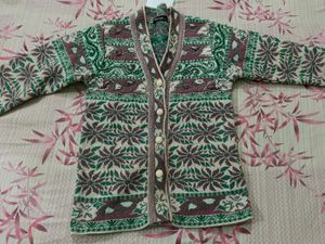 Patterned Knit Cardigan