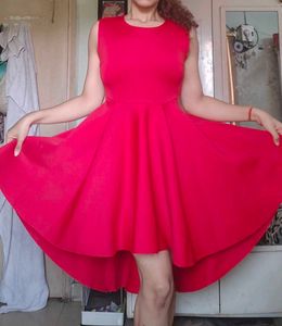 Red Fit &amp; Flare Dress