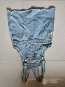 Denim Overalls Dress/ Dungry