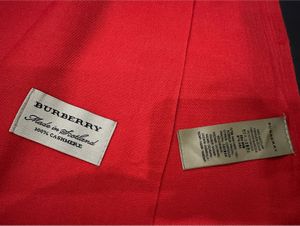 Burberry Red Scarf Unisex