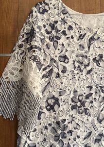 Lace Overlay Casual Dress