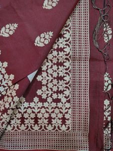 NEW Marron Silk Saree