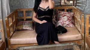 Black Lace Trim Dress