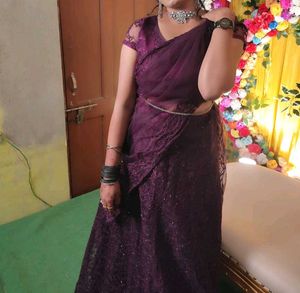 Purple Designer Lehenga