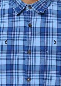 Blue Checked Casual Shirt From Indian Terrain