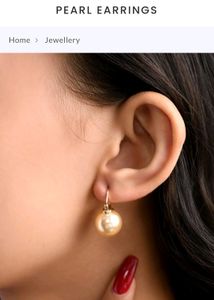 TEARS OF MERMAID- GOLDEN PEARL EARRINGS