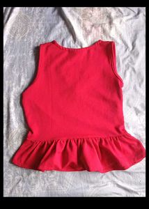 Red Peplum Top🍒✨