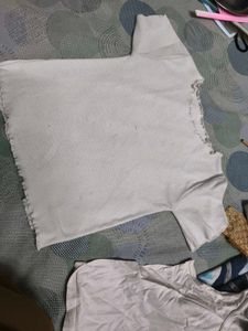White Basic T-Shirt for 4-6 years girl
