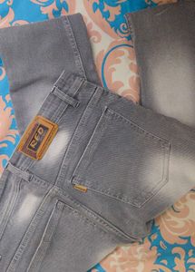 Gray Denim Jeans
