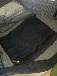 Stylish Denim Sling Bag with Pockets