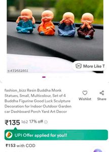 Cute Doll &amp; Monk Figurine Set