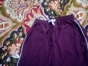 Burgundy Casual Pants