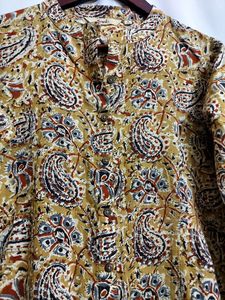Siyahi Kalamkari Kurti