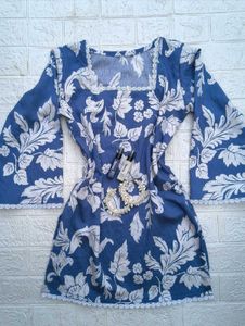 Blue Short Kurti 💙