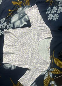 Ginger floral crop top
