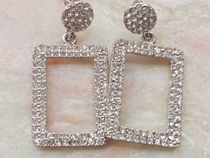 Sparkling Silver Earrings