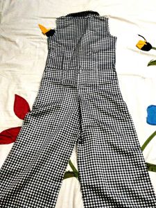 Chic Gingham Jumpsuit for Girls