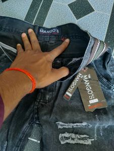MANGO DENIM HALF JEAN&#39;S