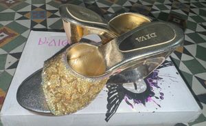 Glamorous Gold Diva Heels
