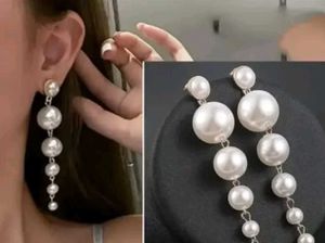 Vintage Pearl Dangle Earrings
