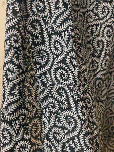 Kurtha With Cold Sholder B&amp;w