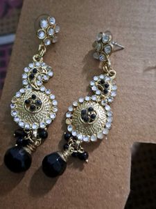 Black Stone Earrings