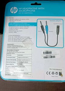 HP Wired Headphone with Microphone