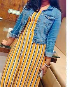 Mustard Colour Jumpsuit