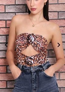 Shein Strapless Animal Print Bodysuit – Premium Tr