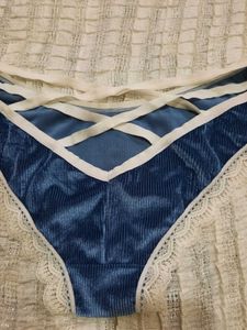 Blue Velvet &amp; Lace Lingerie