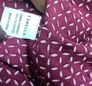 Cute Maroon Printed Top