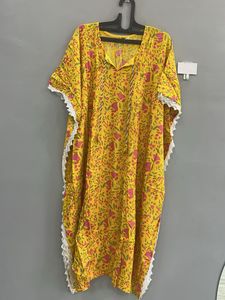 Floral Print Kaftan Kurta(S,M)
