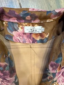 Floral Suede Jacket