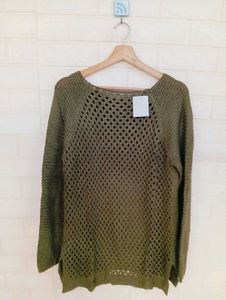 Olive Green Knit Sweater