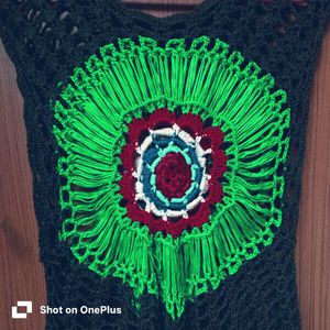 Boho Crochet Knit Top