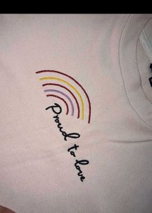 rainbow 🌈 print winter top