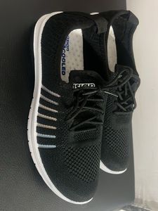 Stylish Black Woven Sneakers 👟