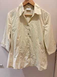 Beautiful Cream Button-Up Shirt