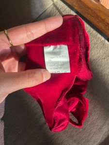 Red Velvet Bralette Top