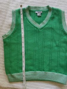 Green Knit Sleeveless Top