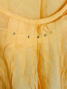 Orange Top With Short Frills