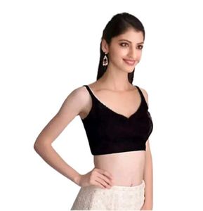 Black V Neck Blouse