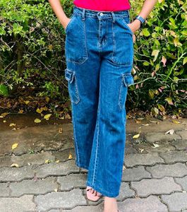 Blue Cargo Jeans