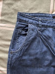 AJIO Blue Denim Pants