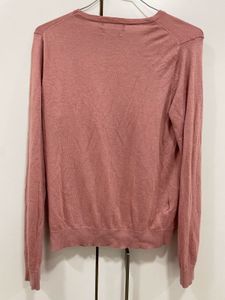 MANGO brand Pink Knit Long Sleeve Top